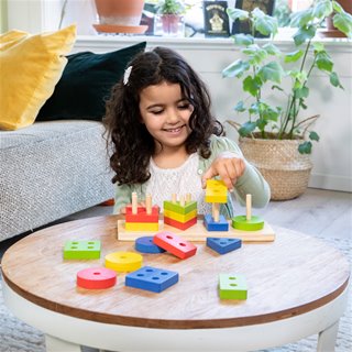 New Classic Toys - Geometric Stacking Puzzle